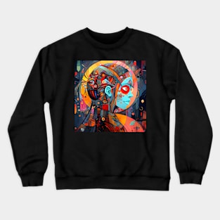 Artsy Girl Watching Good Ideas Crewneck Sweatshirt